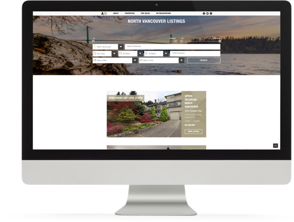 Realtor Branding and Website Design for Ali Mahmoudi desktop view