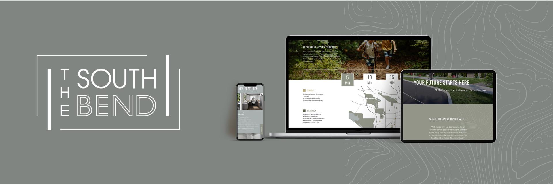The Southbend website custom designed and built by Brixwork