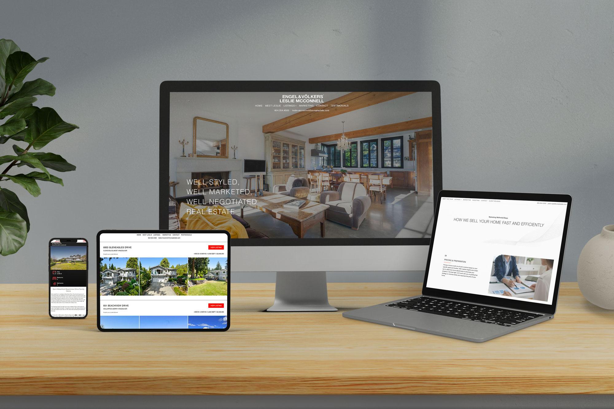 Engel & Völkers Realtors' custom-designed websites created by Brixwork Real Estate Marketing